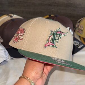 47 Tan and Green Baseball Cap